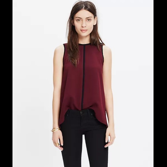 MADEWELL crepe canal tank top - Picture 1 of 5